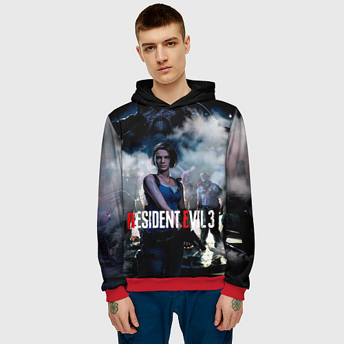 Мужская толстовка RESIDENT EVIL 3 / 3D-Красный – фото 3