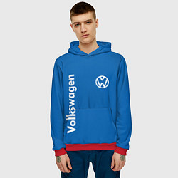 Толстовка-худи мужская Volkswagen, цвет: 3D-красный — фото 2