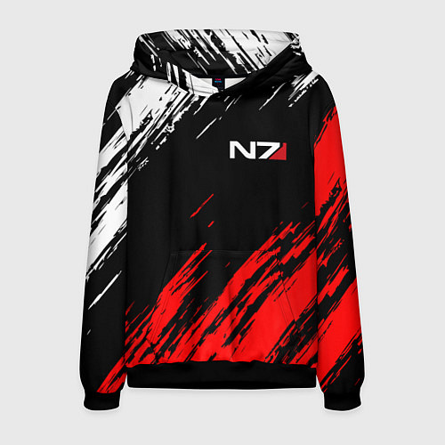 Мужская толстовка MASS EFFECT N7 / 3D-Черный – фото 1