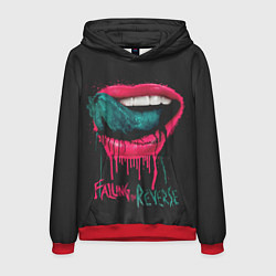 Толстовка-худи мужская Falling in Reverse, цвет: 3D-красный