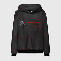 Толстовка-худи мужская CITROЁN, цвет: 3D-черный