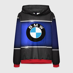 Толстовка-худи мужская BMW, цвет: 3D-красный