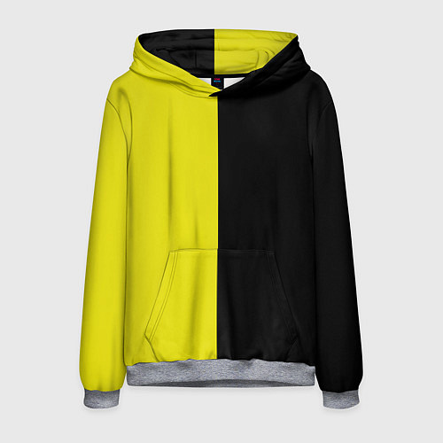Мужская толстовка BLACK YELLOW / 3D-Меланж – фото 1