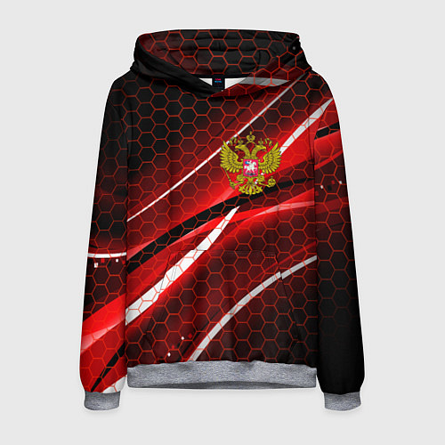 Мужская толстовка РОССИЯ / 3D-Меланж – фото 1