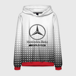 Толстовка-худи мужская Mercedes-Benz, цвет: 3D-красный
