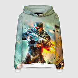 Толстовка-худи мужская CRYSIS, цвет: 3D-белый