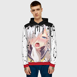 Толстовка-худи мужская AHEGAO, цвет: 3D-красный — фото 2