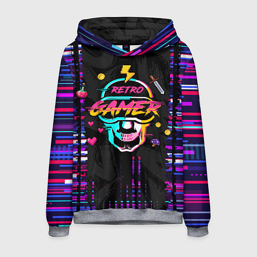 Мужская толстовка RETROGAMER3D47 / 3D-Меланж – фото 1