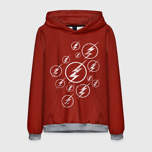 Мужская толстовка The Flash Logo / 3D-Меланж – фото 1