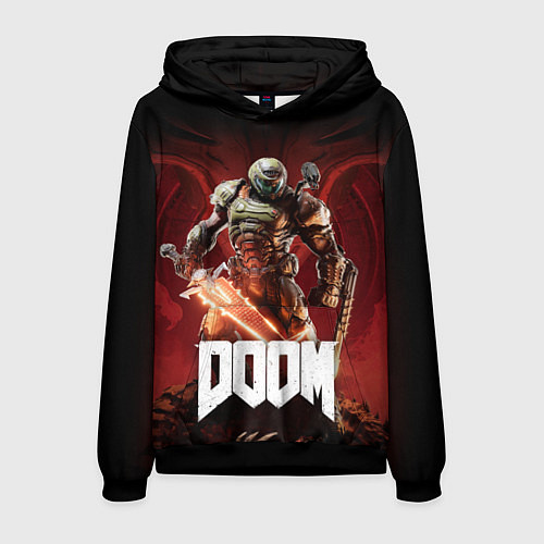 Мужская толстовка Doom / 3D-Черный – фото 1