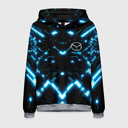 Толстовка-худи мужская MAZDA, цвет: 3D-меланж