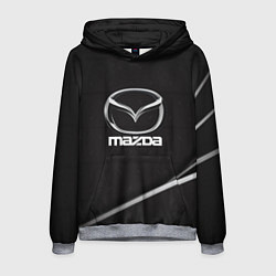 Толстовка-худи мужская MAZDA, цвет: 3D-меланж