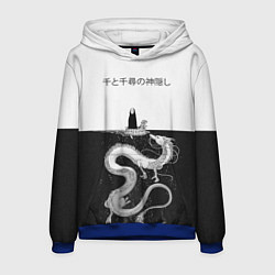 Толстовка-худи мужская Унесённые призраками, цвет: 3D-синий