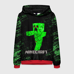 Толстовка-худи мужская MINECRAFT CREEPER, цвет: 3D-красный