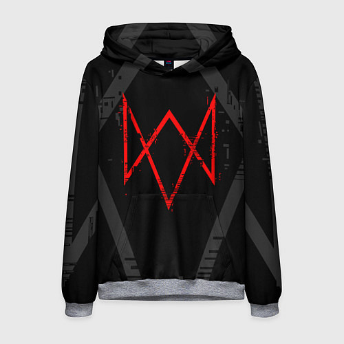Мужская толстовка WATCH DOGS LEGION / 3D-Меланж – фото 1
