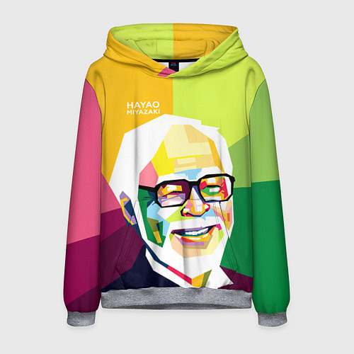 Мужская толстовка Hayao Miyazaki / 3D-Меланж – фото 1