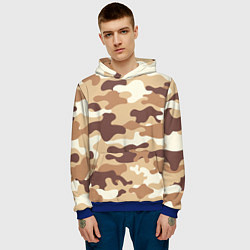 Толстовка-худи мужская МИЛИТАРИ, цвет: 3D-синий — фото 2