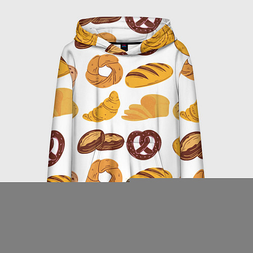 Мужская толстовка Булки / 3D-Меланж – фото 1