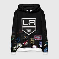 Толстовка-худи мужская NHL Los Angeles Kings, цвет: 3D-белый