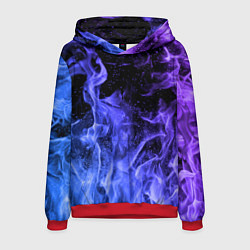 Толстовка-худи мужская ОГОНЬ, цвет: 3D-красный