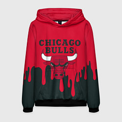 Толстовка-худи мужская Chicago Bulls, цвет: 3D-черный