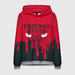 Толстовка-худи мужская Chicago Bulls, цвет: 3D-меланж