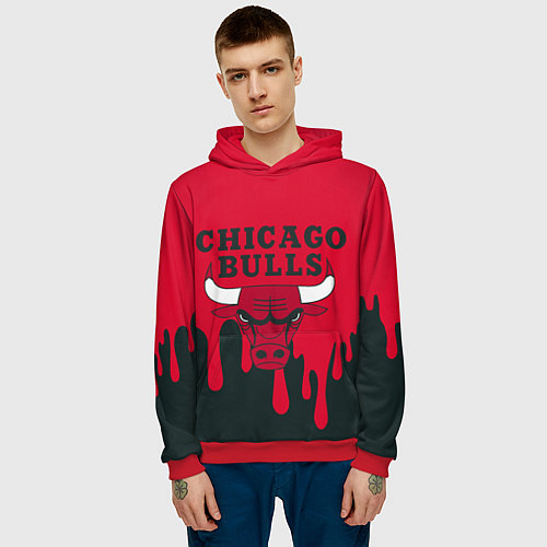 Мужская толстовка Chicago Bulls / 3D-Красный – фото 3