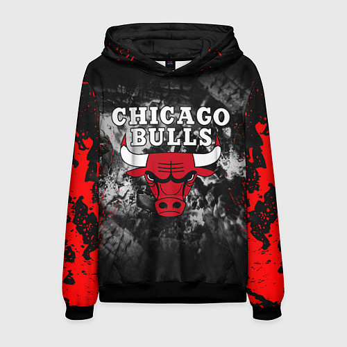 Мужская толстовка CHICAGO BULLS / 3D-Черный – фото 1