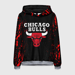 Толстовка-худи мужская CHICAGO BULLS, цвет: 3D-меланж