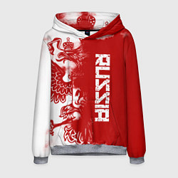 Толстовка-худи мужская Russia, цвет: 3D-меланж