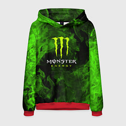 Толстовка-худи мужская MONSTER ENERGY, цвет: 3D-красный