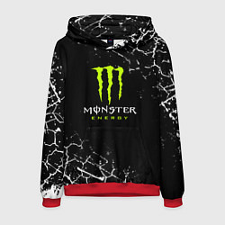 Толстовка-худи мужская MONSTER ENERGY, цвет: 3D-красный