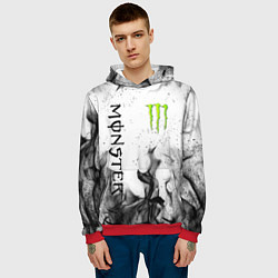 Толстовка-худи мужская MONSTER ENERGY, цвет: 3D-красный — фото 2