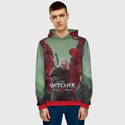 Толстовка-худи мужская The Witcher 5-летие, цвет: 3D-красный — фото 2