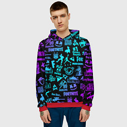 Толстовка-худи мужская FORTNITE, цвет: 3D-красный — фото 2