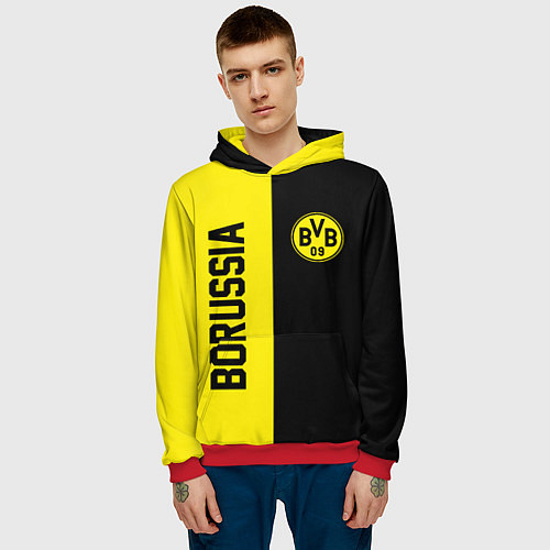 Мужская толстовка BORUSSIA / 3D-Красный – фото 3