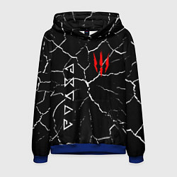 Толстовка-худи мужская The Witcher, цвет: 3D-синий