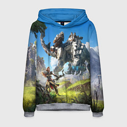 Толстовка-худи мужская HORIZON ZERO DAWN, цвет: 3D-меланж
