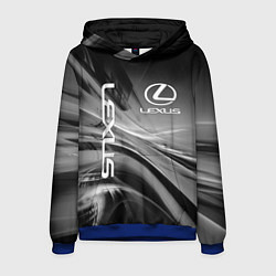 Толстовка-худи мужская LEXUS, цвет: 3D-синий