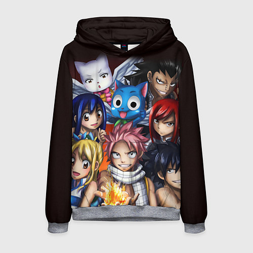 Мужская толстовка FAIRY TAIL ХВОСТ ФЕИ / 3D-Меланж – фото 1