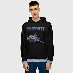Толстовка-худи мужская Loot Shark Fortnite, цвет: 3D-меланж — фото 2