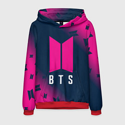 Толстовка-худи мужская BTS БТС, цвет: 3D-красный