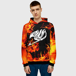 Толстовка-худи мужская FAIRY TAIL ХВОСТ ФЕИ, цвет: 3D-черный — фото 2