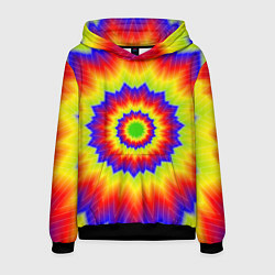 Толстовка-худи мужская Tie-Dye, цвет: 3D-черный