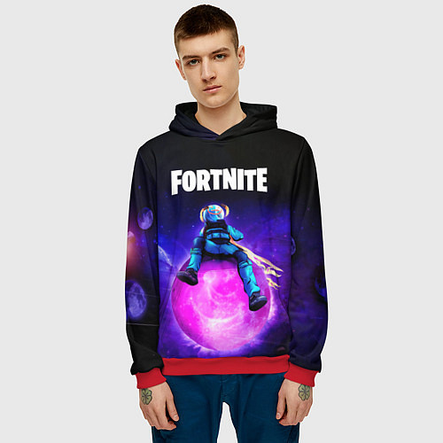 Мужская толстовка FORTNITE ASTROJACK / 3D-Красный – фото 3