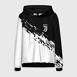 Толстовка-худи мужская JUVENTUS, цвет: 3D-черный