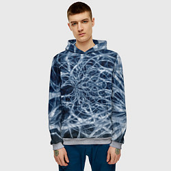 Толстовка-худи мужская Нервная система, цвет: 3D-меланж — фото 2