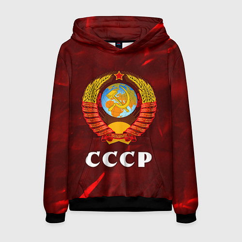 Мужская толстовка СССР USSR / 3D-Черный – фото 1