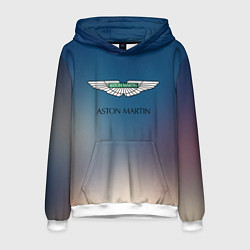 Толстовка-худи мужская Aston martin, цвет: 3D-белый