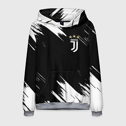 Толстовка-худи мужская JUVENTUS, цвет: 3D-меланж